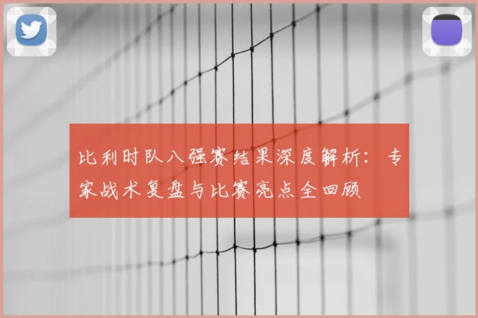 比利时队八强赛结果深度解析:专家战术复盘与比赛亮点全回顾